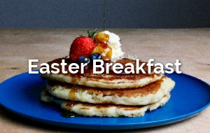 pancakes breakfast 300 x 190 with text